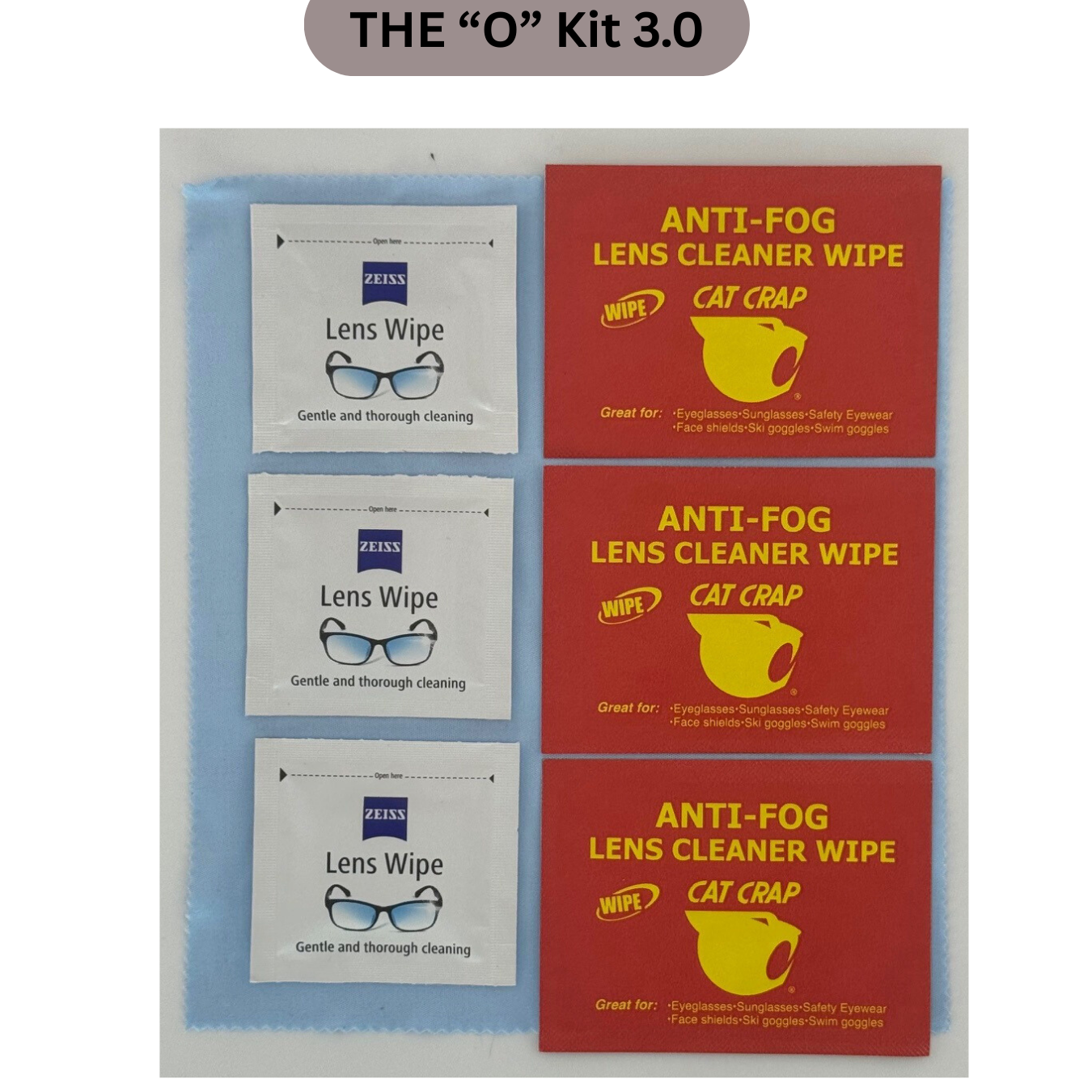 The "O" Kit 3.0 - Optics Cleaning & Anti-Fog Care Kit For Trail Cameras, Rifle Scopes, Binoculars, Sunglasses