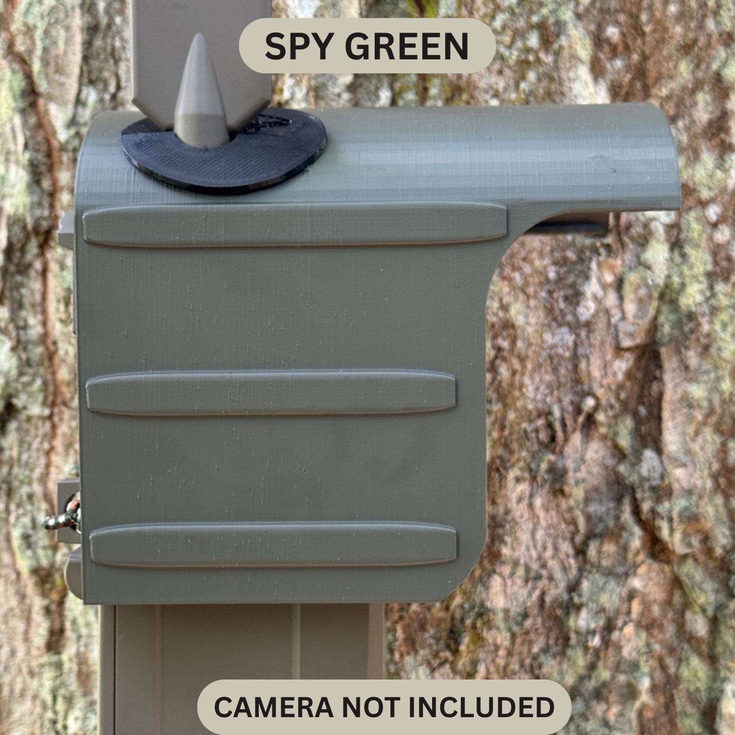 Made in the USA trail camera cover for the TACTACAM REVEAL 4.0 trail camera. Protective trail camera cover keeps your game camera operating in in climate weather.