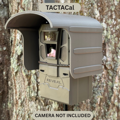 Made in the USA trail camera cover for the TACTACAM REVEAL 4.0 trail camera. Protective trail camera cover  keeps your game camera operating in in climate weather.